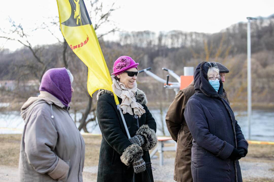 Protesto akcija Kaune „Išvyniok Kauno valdžios dovaną Šančiams“ 