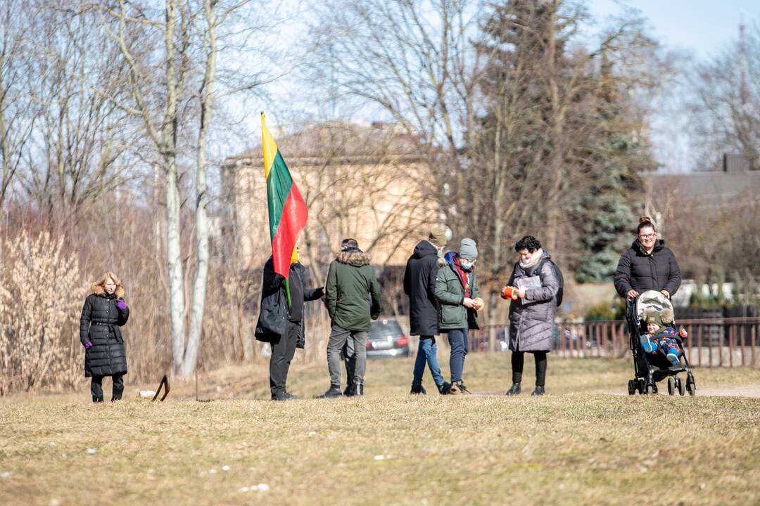 Protesto akcija Kaune „Išvyniok Kauno valdžios dovaną Šančiams“ 