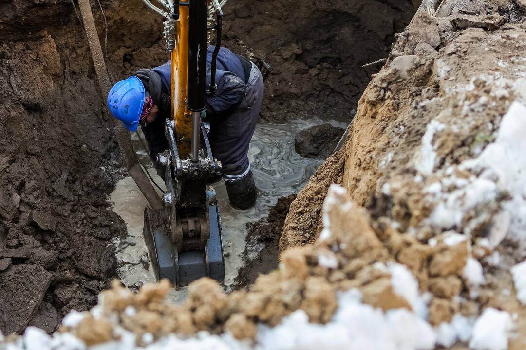 Vandentiekio avarija Žaliakalnyje