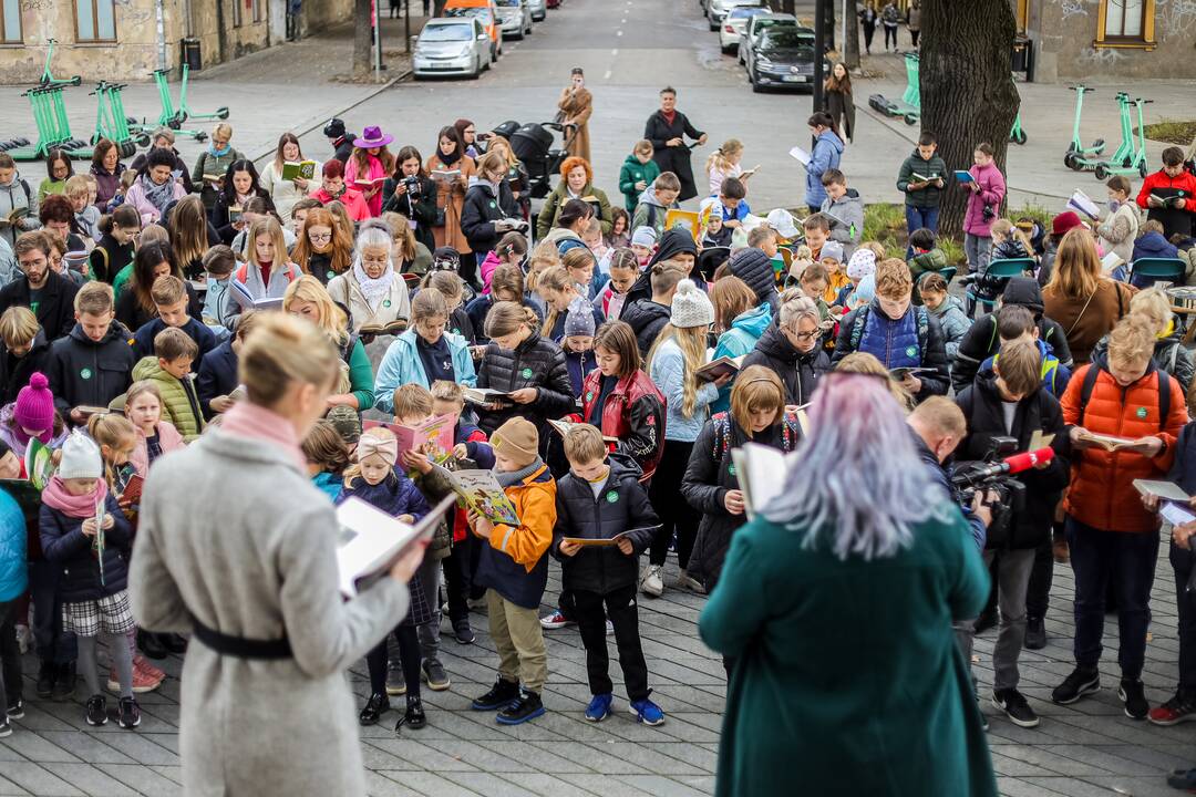 Kauniečiai siekė skaitymo rekordo