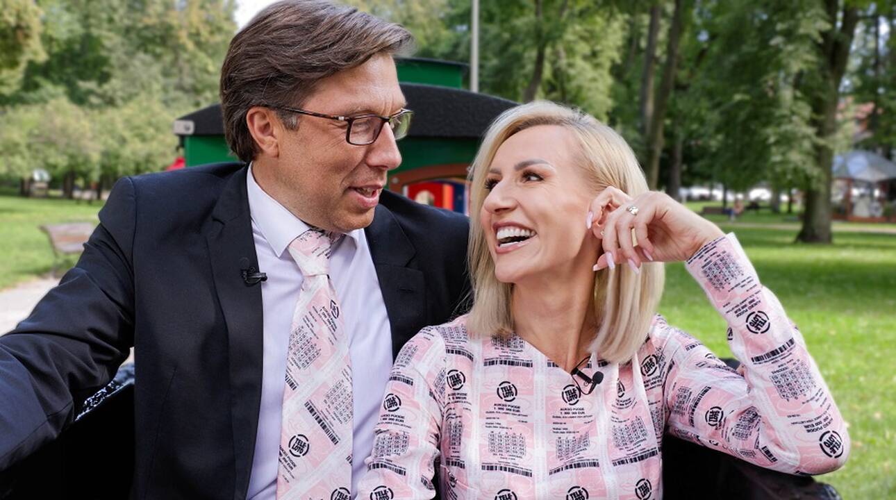 Iš kairės: Katažina Zvonkuvienė ir Jonas Radzevičius. 