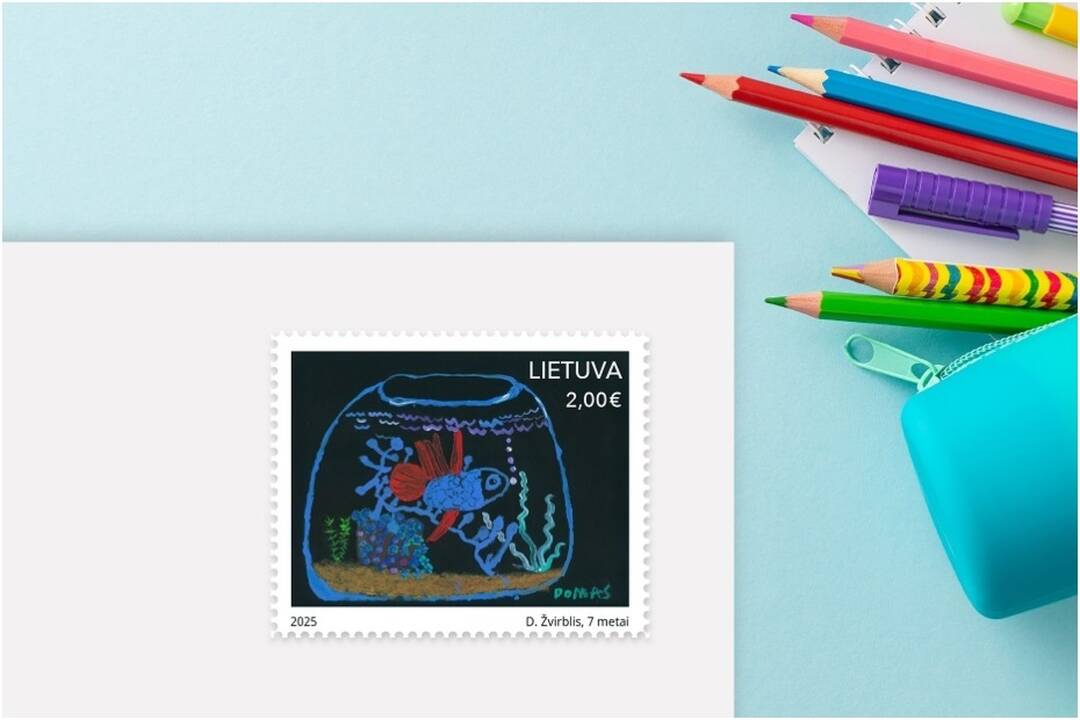 To dar, ko gero, nebuvo: Lietuvos paštas išleidžia pirmoko sukurtą pašto ženklą