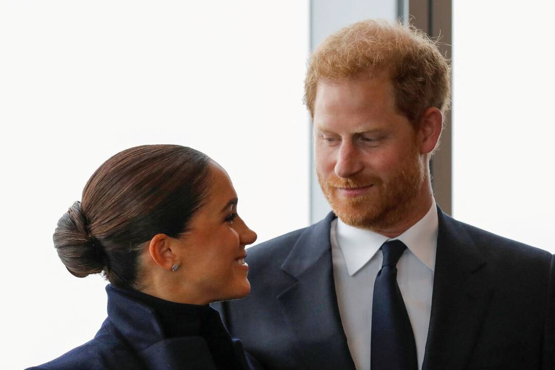 Princas Harris su žmona Meghan