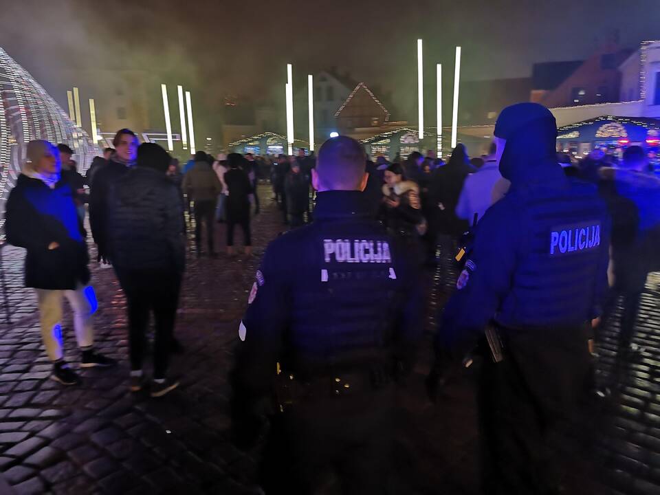 Klaipėdiečiai pasitiko 2022-uosius metus