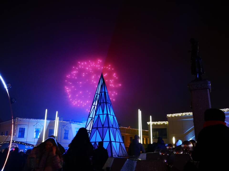 Klaipėdiečiai pasitiko 2022-uosius metus