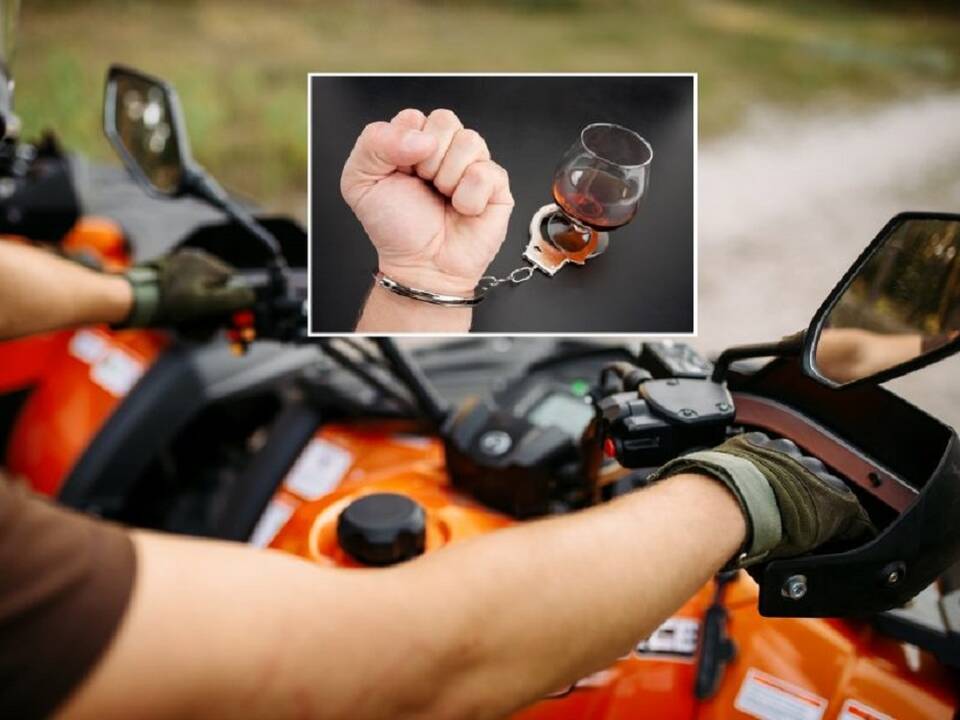 Utenos rajone policija sulaikė neblaivų keturračio vairuotoją