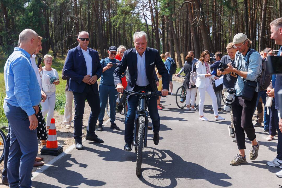 Smiltynės dviračių tako atidarymas