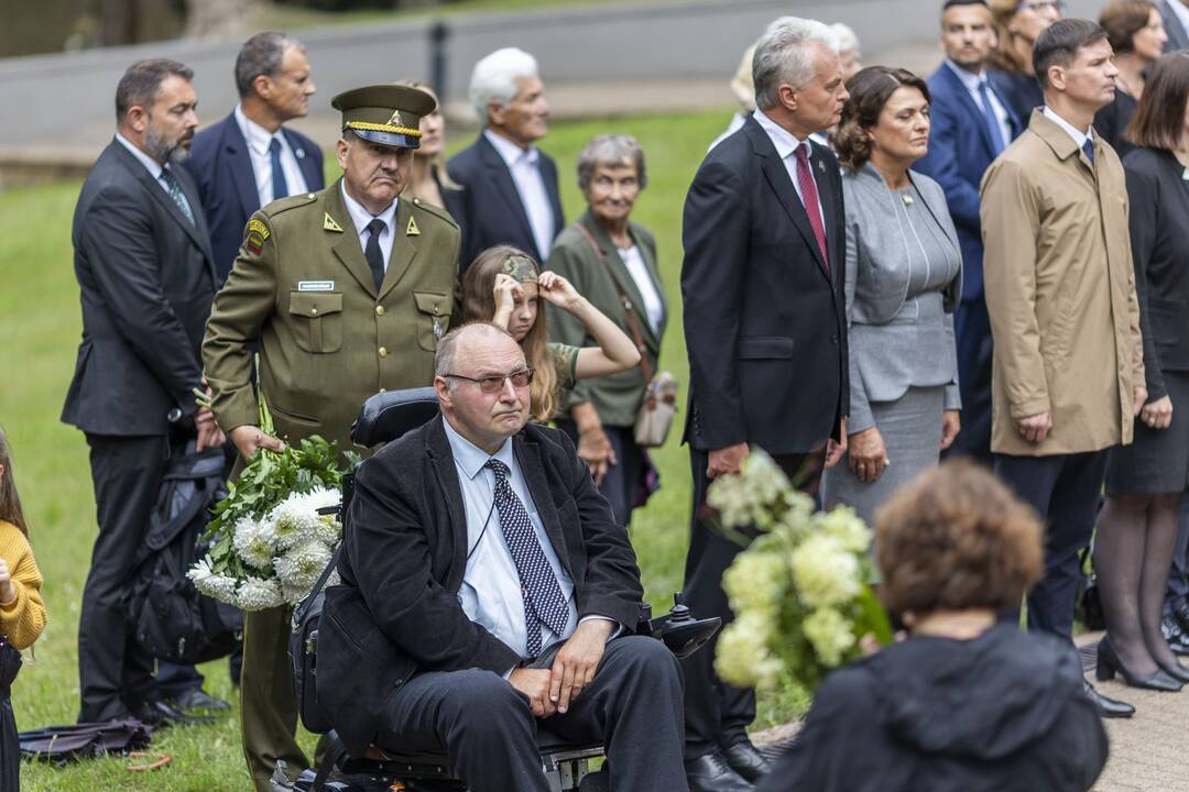 Medininkų žudynių pagerbimo ceremonija Antakalnio kapinėse