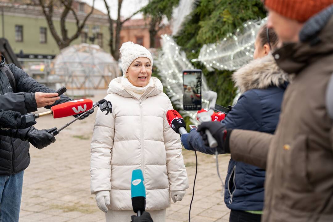 Pristatyta Kauno kalėdinė eglutė