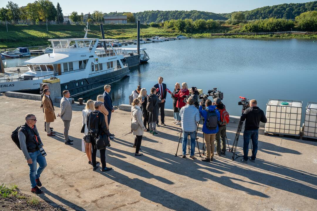 Ties Kaunu atidarytas vandens kelias Nemunu