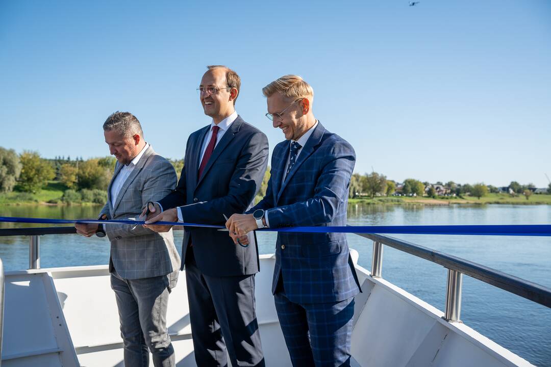 Ties Kaunu atidarytas vandens kelias Nemunu