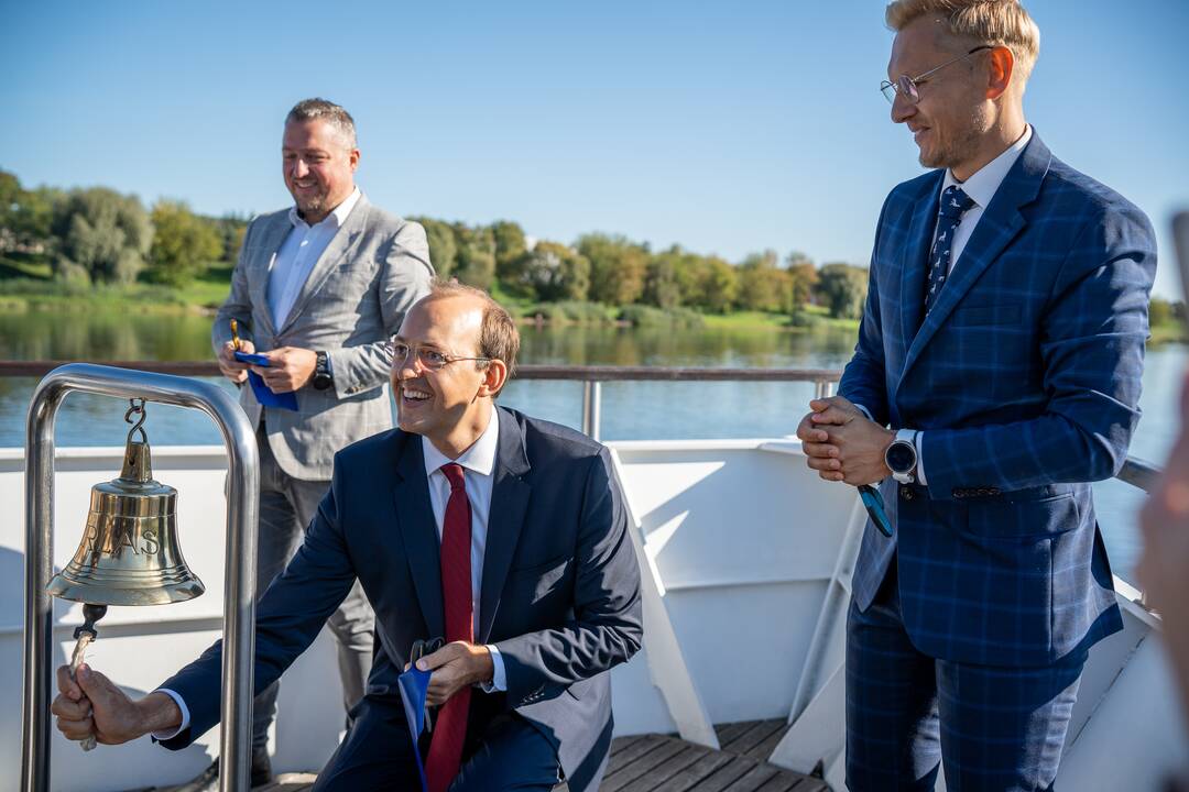 Ties Kaunu atidarytas vandens kelias Nemunu