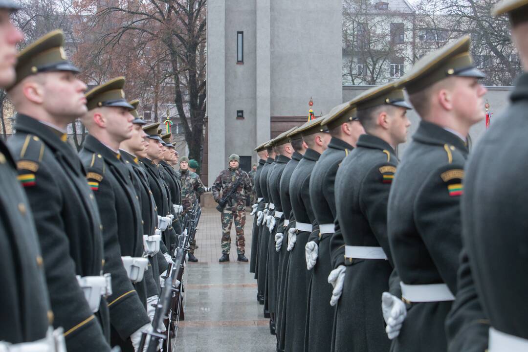 Karo muziejaus sodelyje pagerbtas Nepriklausomybės kovose žuvusių Lietuvos karių atminimas