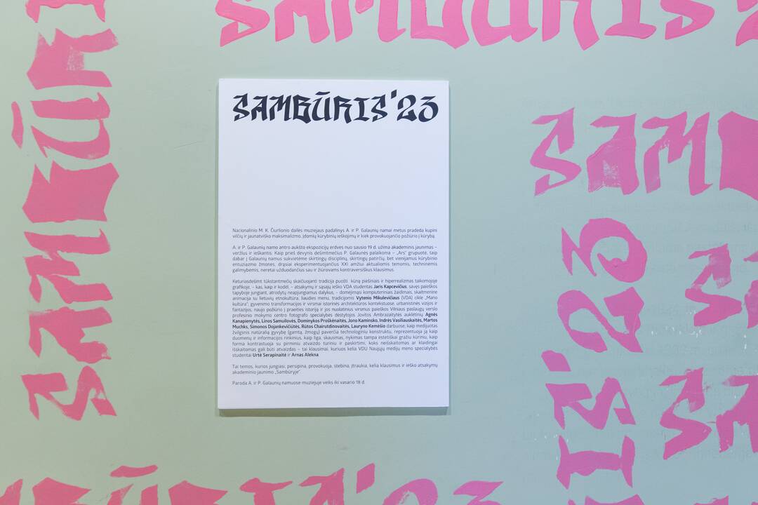 Akademinio jaunimo paroda „Sambūris”