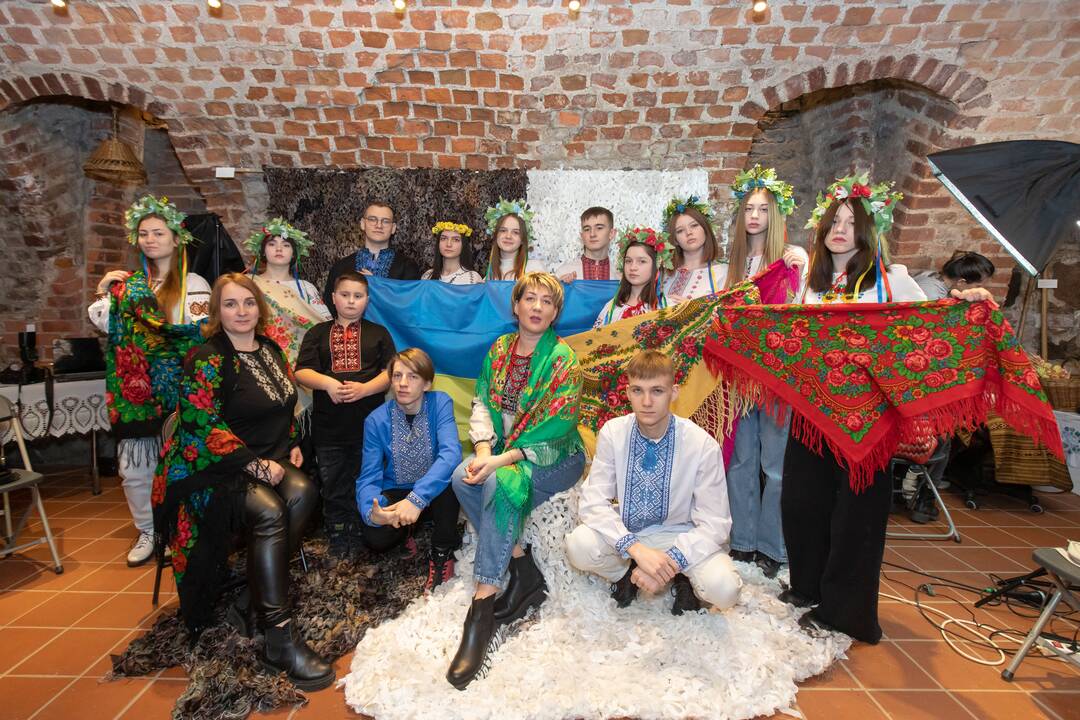 Ukrainiečių buities ekspozicija instrumentų muziejuje