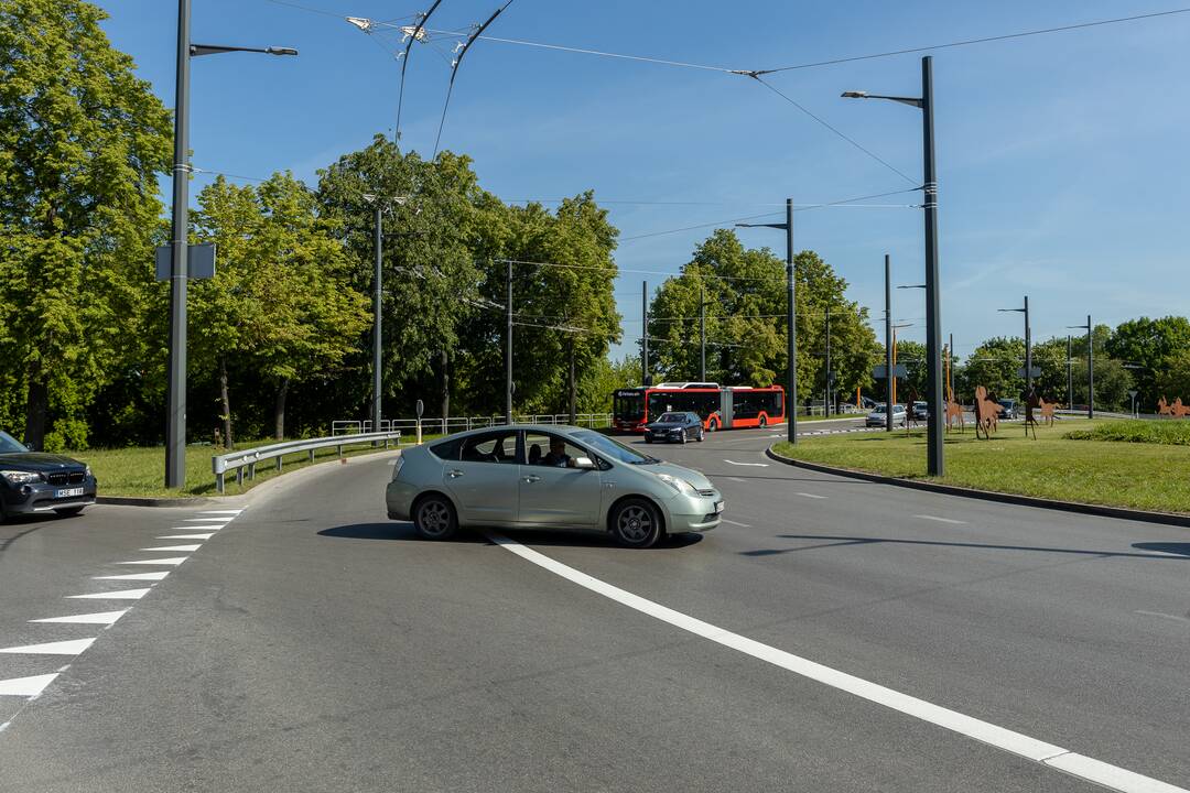 Pilies žiede pakeista eismo tvarka