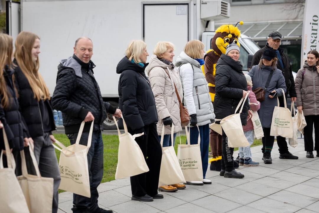 Pavasario mugėje – rekordinė daugkartinių maišelių eilė