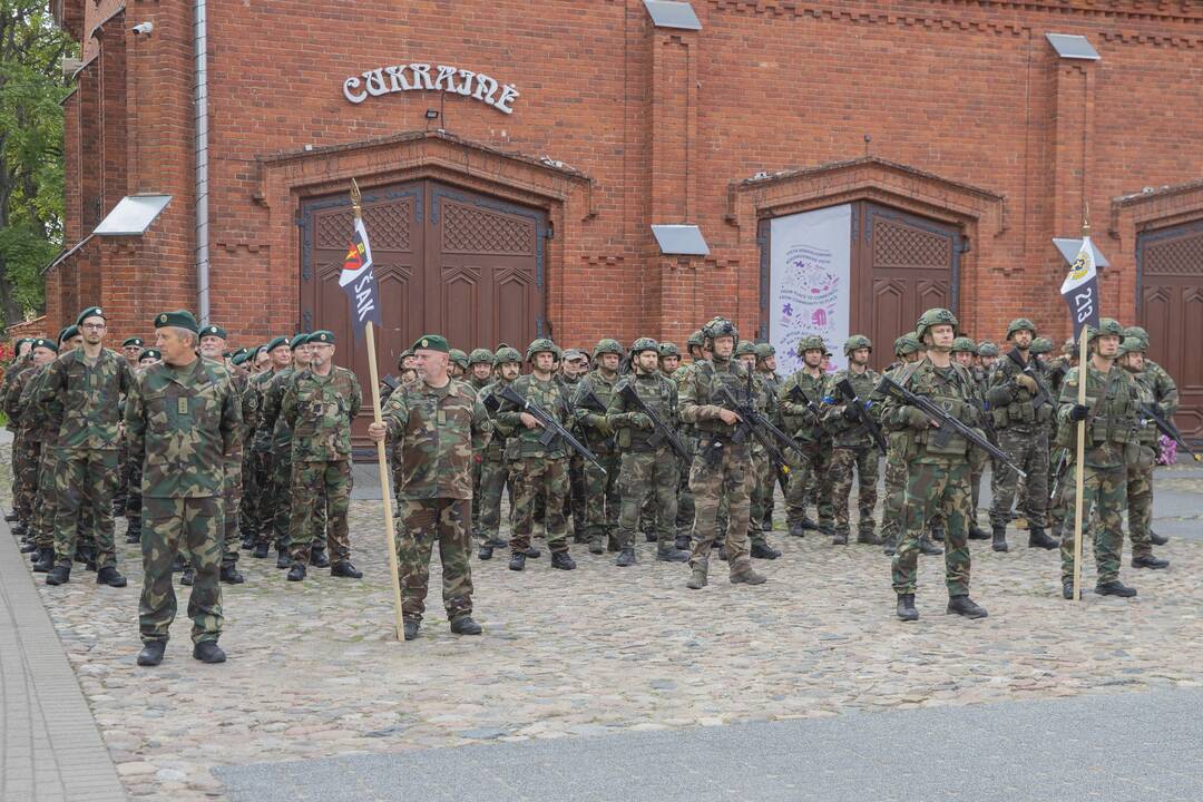 Šaulių pratybos Kauno rajone
