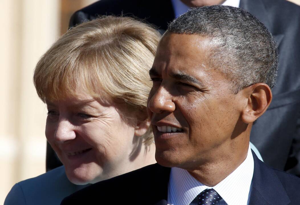 Angela Merkel ir Barackas Obama 