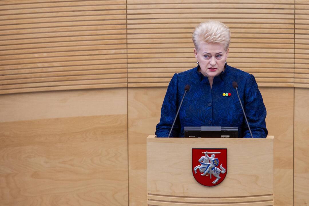 D. Grybauskaitės paskutinis metinis pranešimas