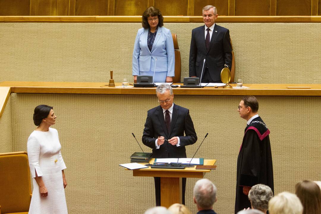 G. Nausėdos priesaikos ceremonija Seime