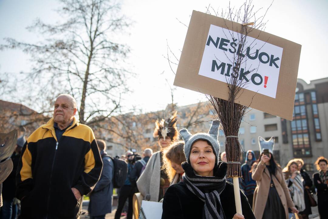 Protesto akcija „Girios ateina į Vilnių“