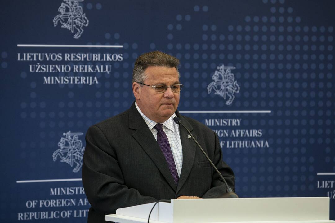 L. Linkevičiaus spaudos konferencija