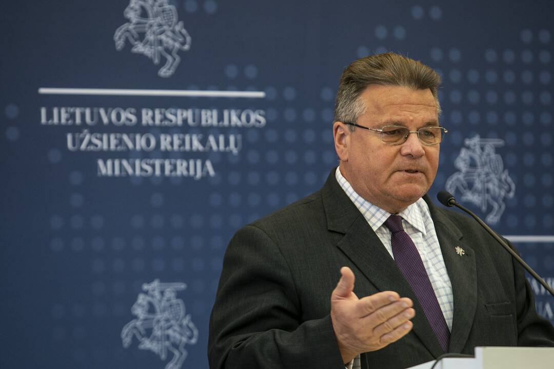 L. Linkevičiaus spaudos konferencija