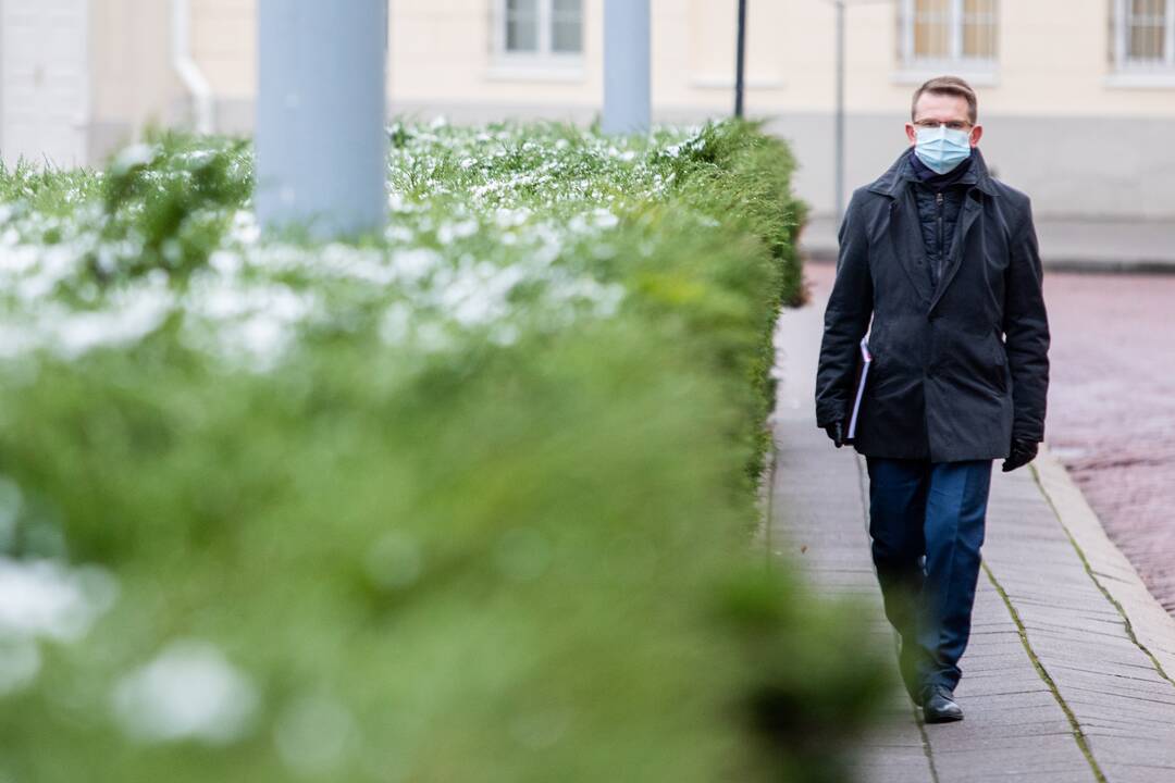 G. Nausėda susitiko su kandidatu į ministrus A. Dulkiu