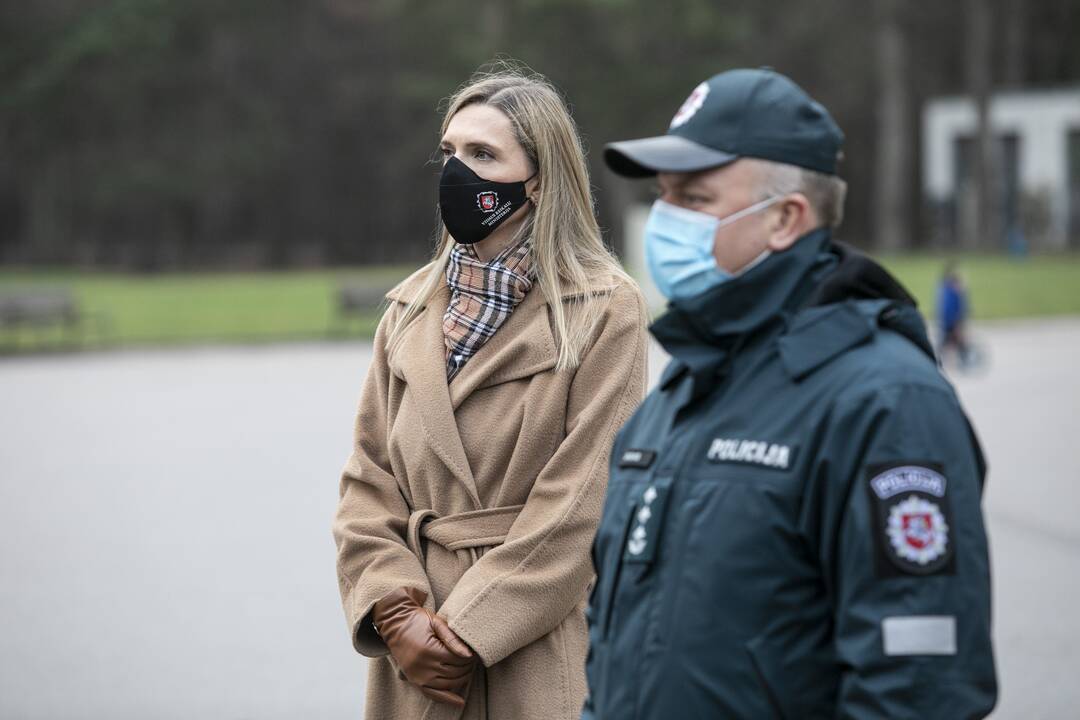 Spaudos konferencija dėl policijos darbo