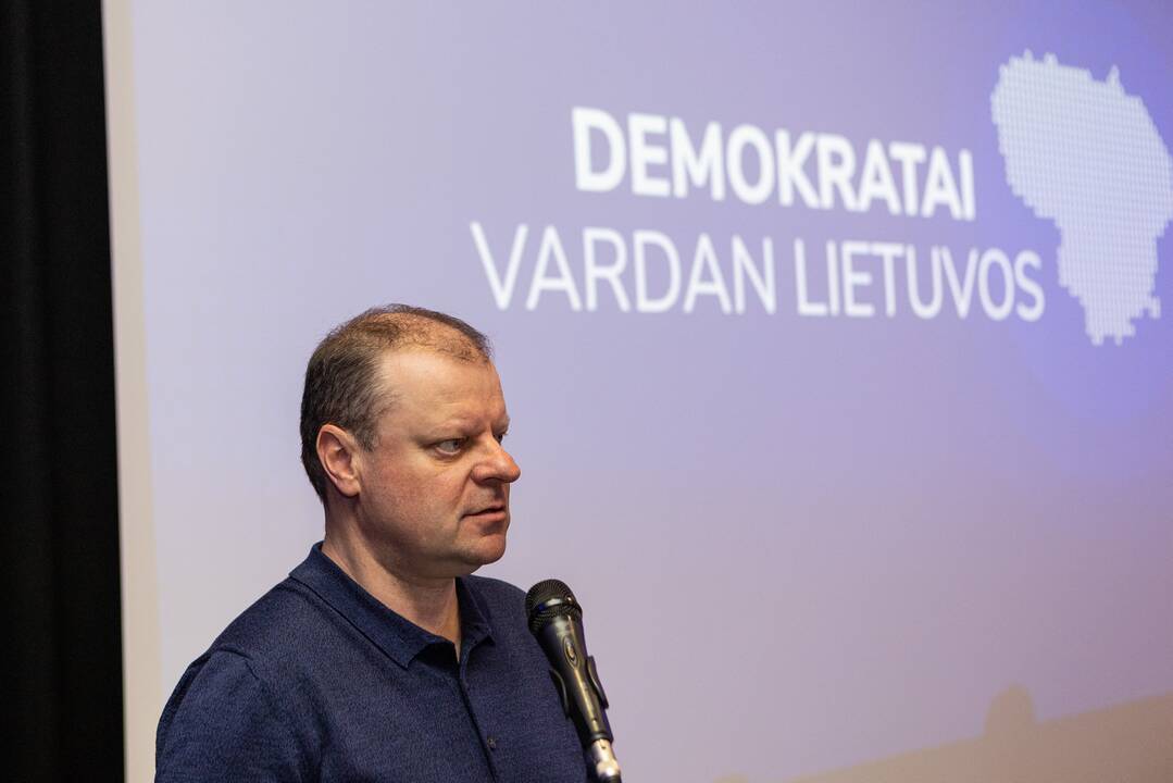  Demokratų sąjungos „Vardan Lietuvos“ lyderis Saulius Skvernelis