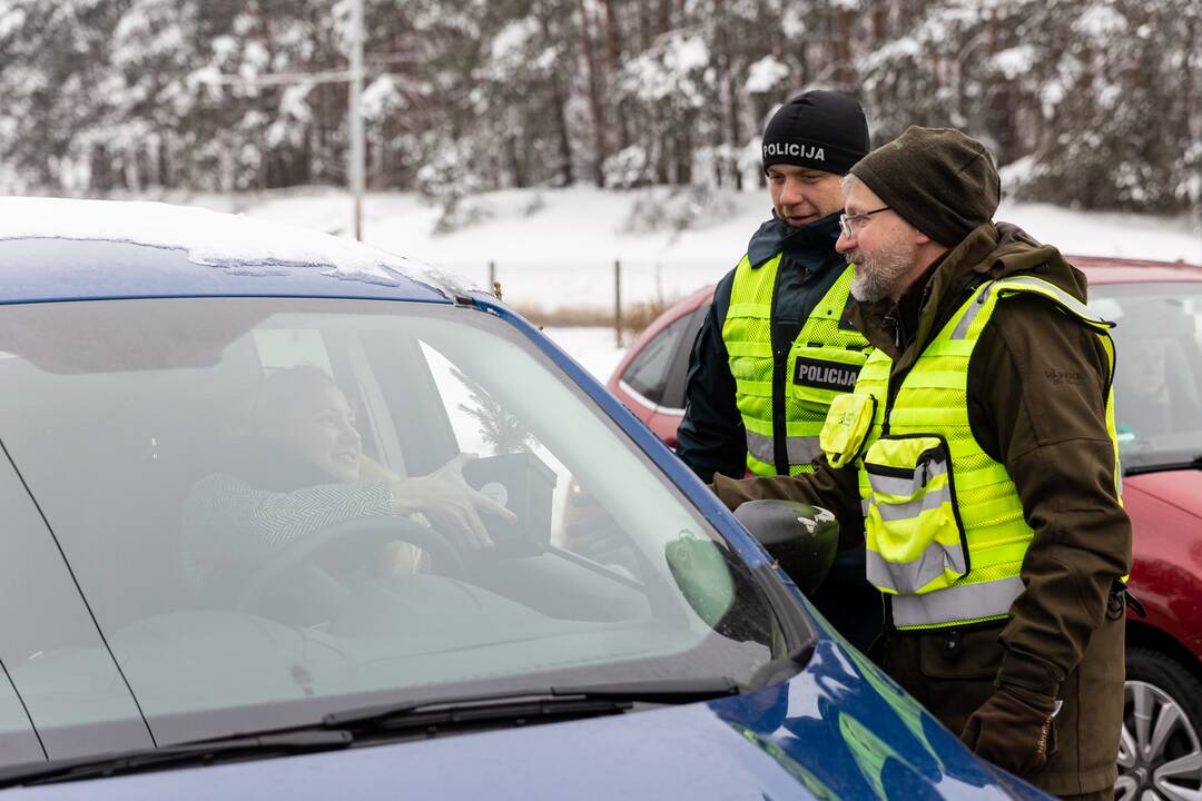 Policijos ir miškininkų akcija Vilniuje