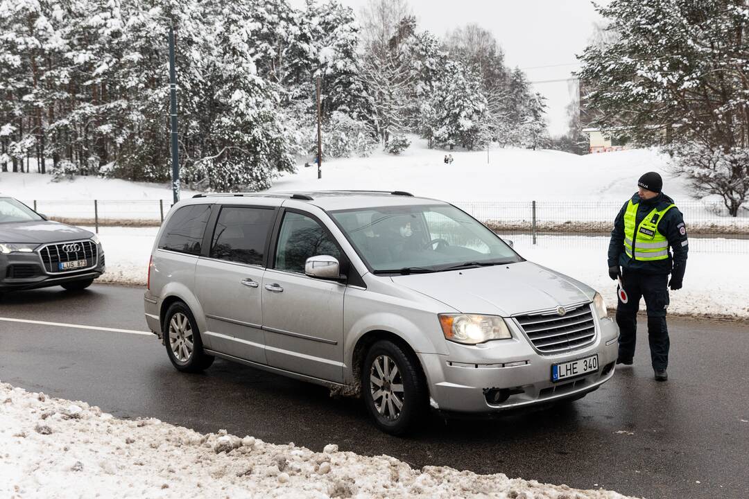 Policijos ir miškininkų akcija Vilniuje