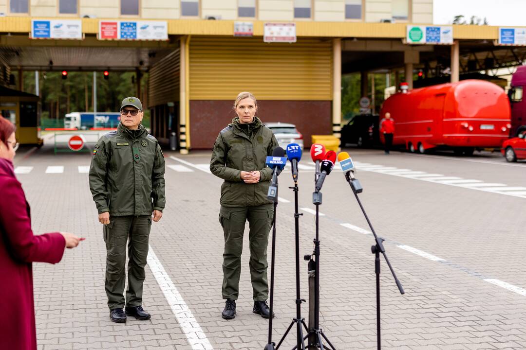 Spaudos konferencija dėl įsigaliojusių ribojimų rusams