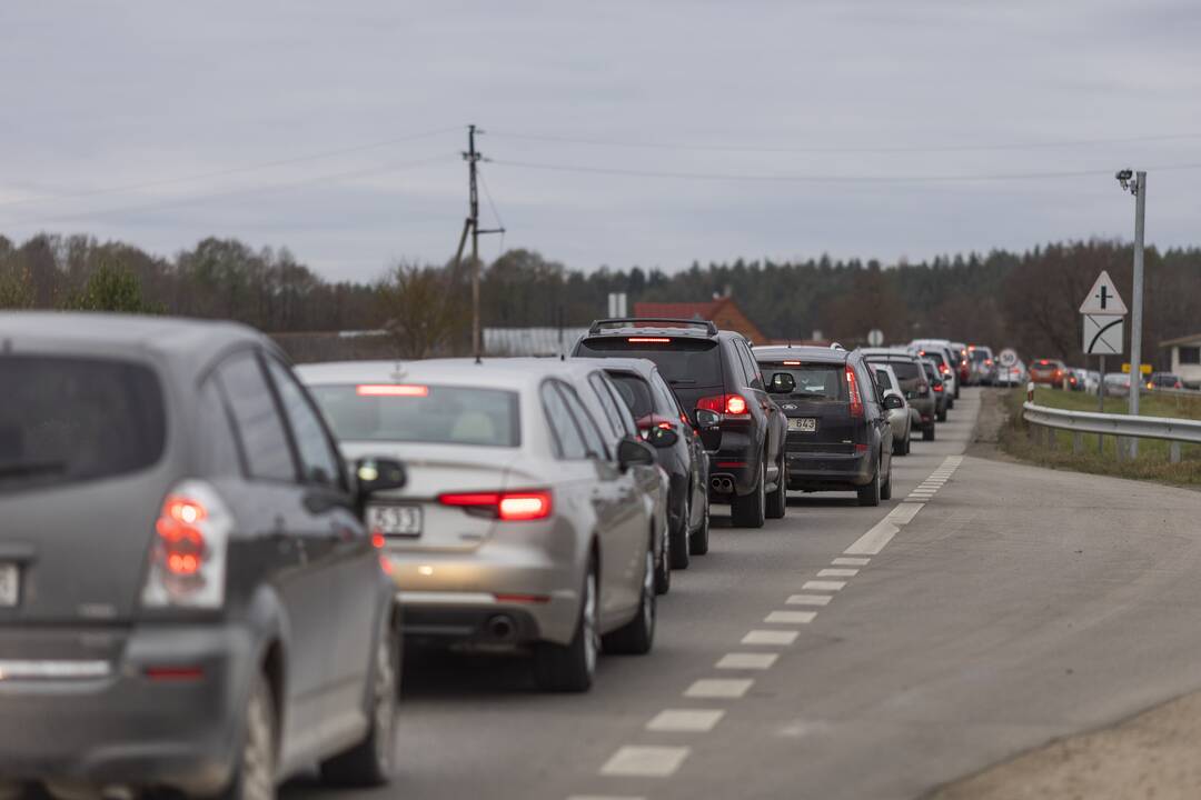 Vėlinių rytas Karveliškių kapinėse