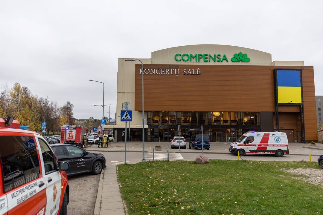 Gaisras „Compensa“ koncertų salėje