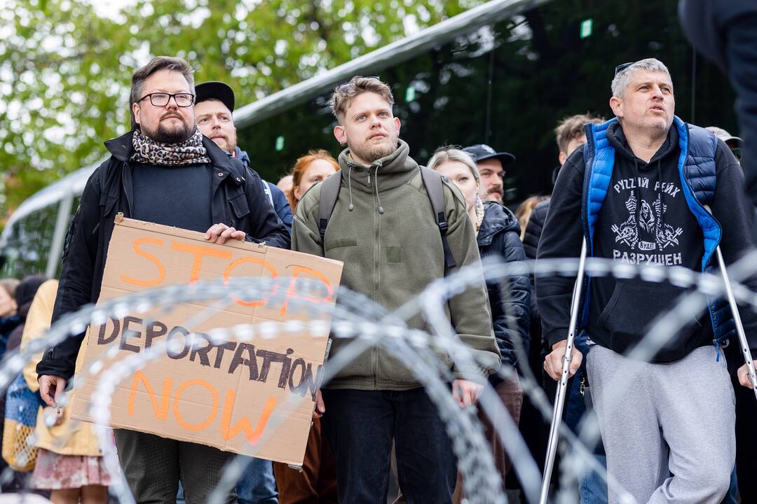 Protestas prieš migrantų apgręžimą