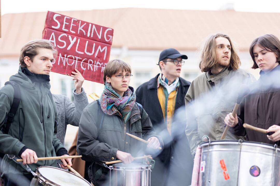 Protestas prieš migrantų apgręžimą