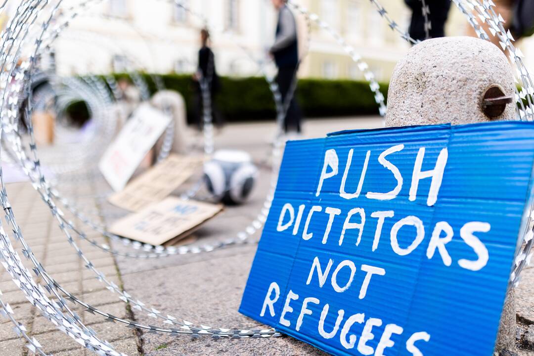 Protestas prieš migrantų apgręžimą