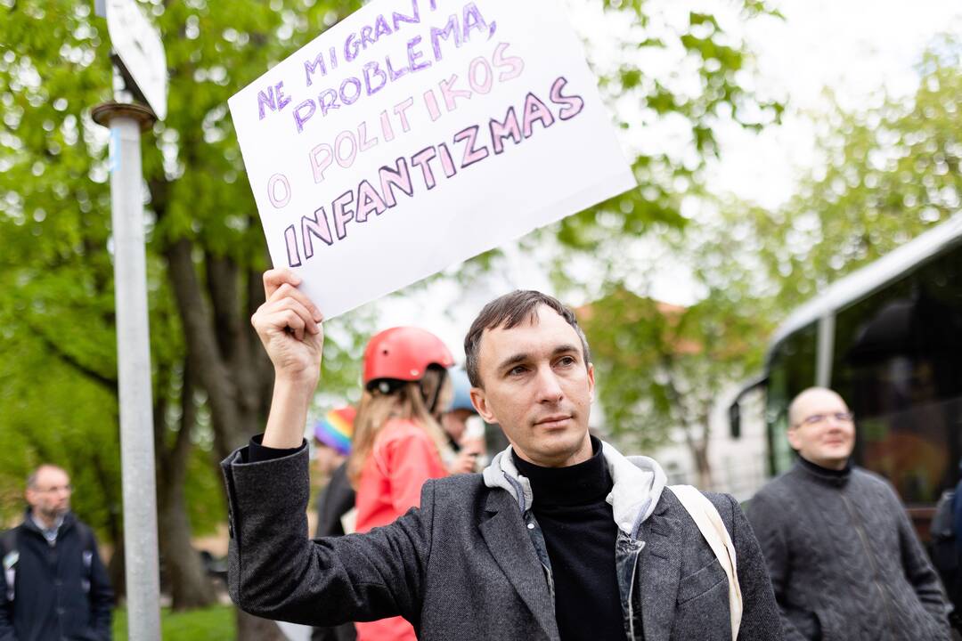 Protestas prieš migrantų apgręžimą