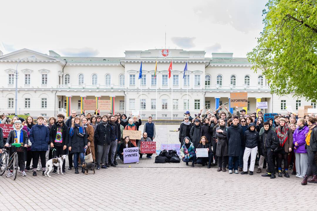 Protestas prieš migrantų apgręžimą