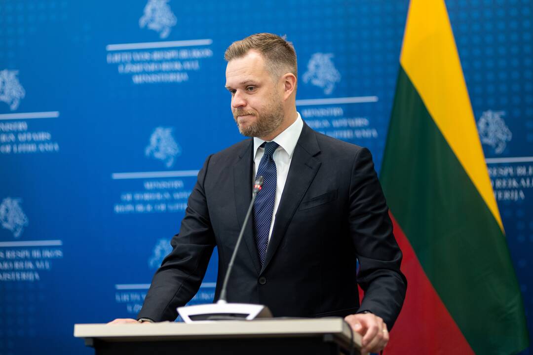 G. Landsbergio ir Azerbaidžano ministro spaudos konferencija