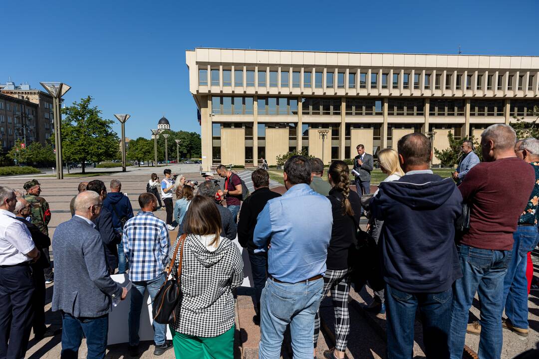 Ūkininkų protestas prie Seimo