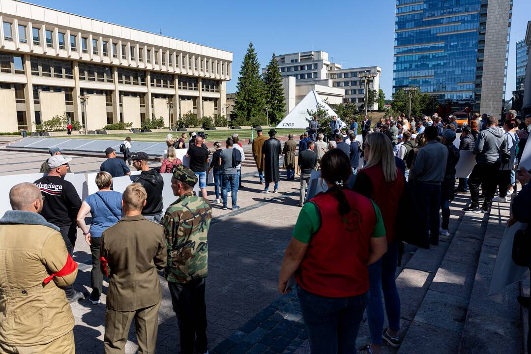 Ūkininkų protestas prie Seimo