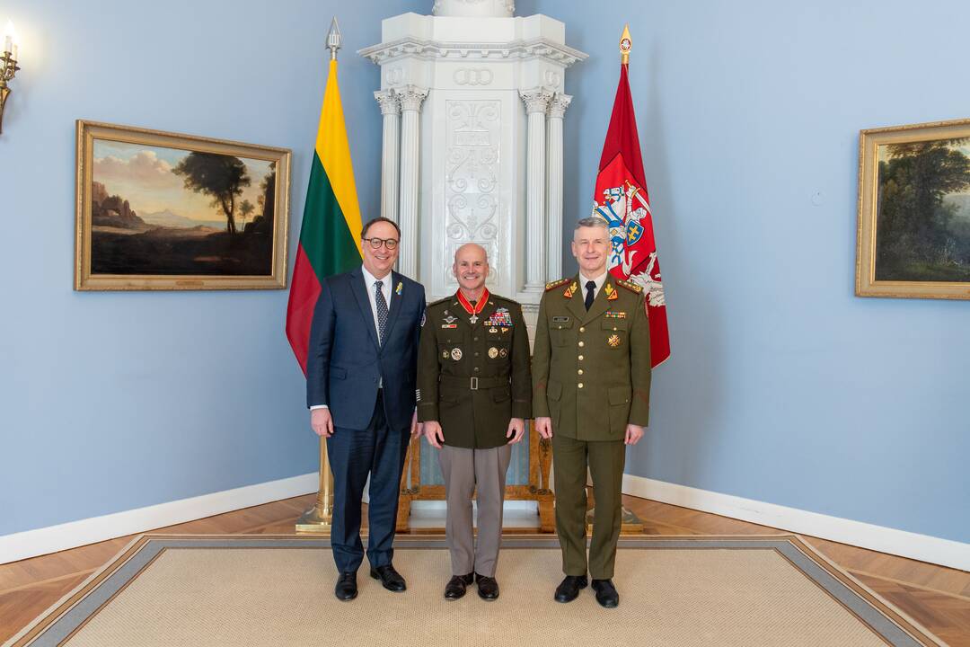 G. Nausėda susitiko su sąjungininkų pajėgų Europoje vadu Ch. G. Cavoli