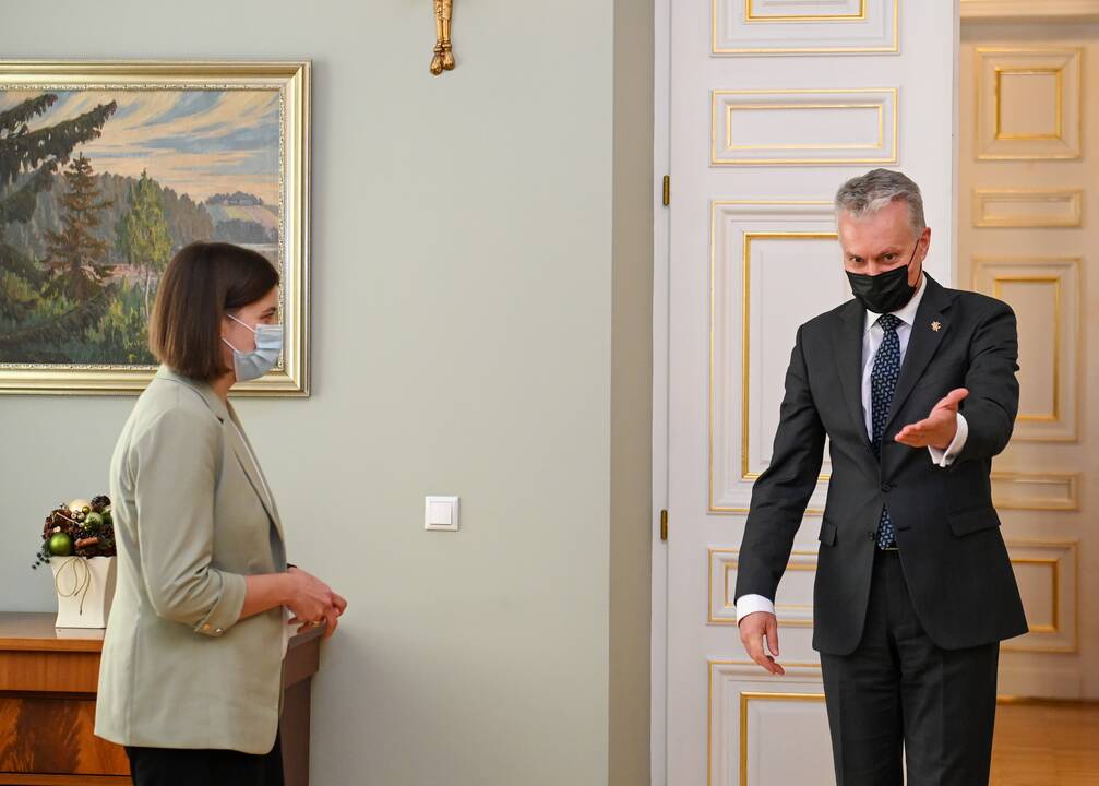 G. Nausėda susitinka su kandidate į ministres G. Skaiste