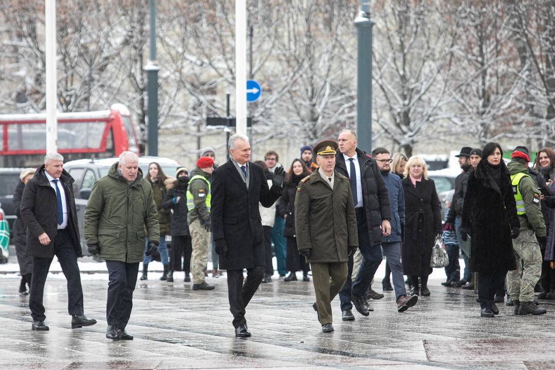 Iškilminga rikiuotė Kariuomenės dienos proga