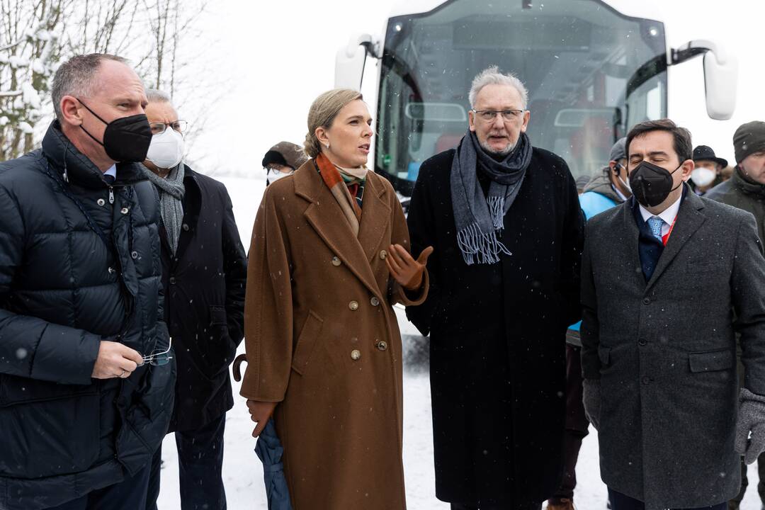 Ministrų vizitas Baltarusijos pasienyje