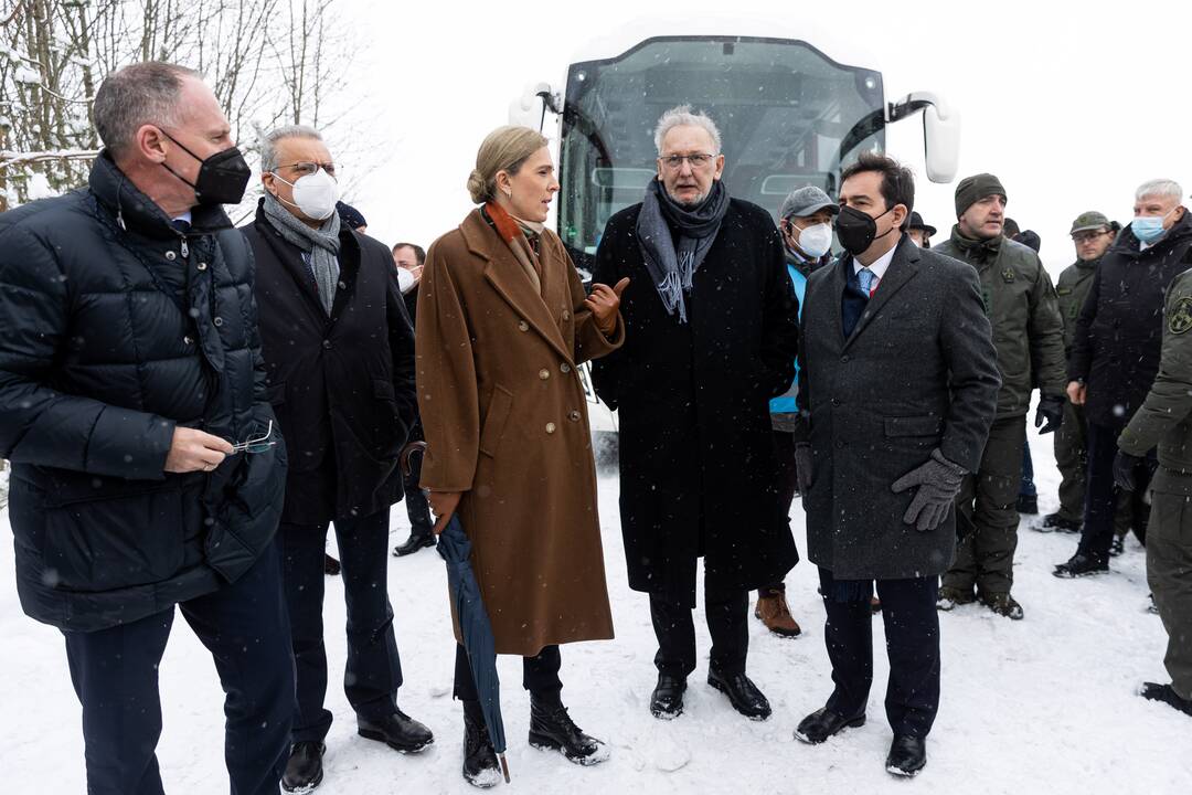 Ministrų vizitas Baltarusijos pasienyje