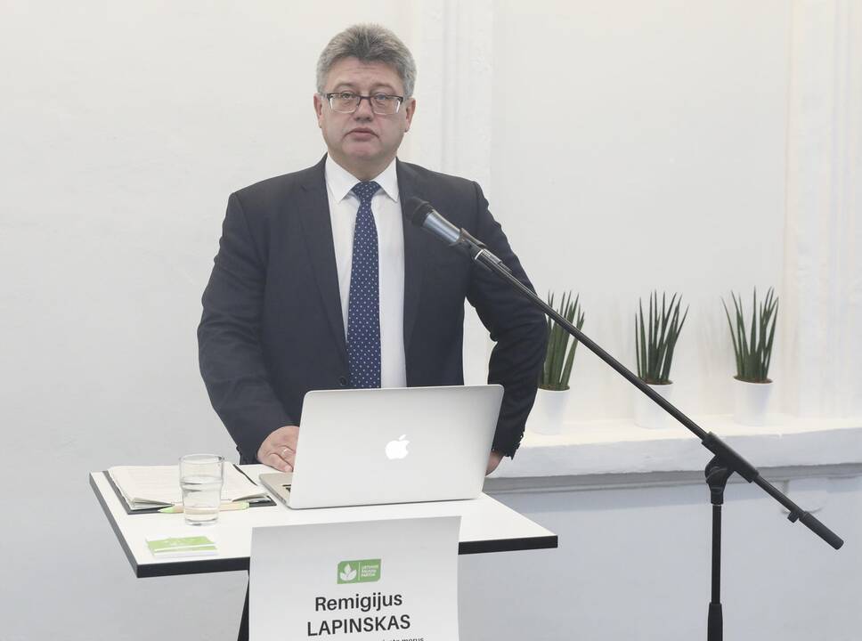 Lietuvos žaliųjų partijos pirmininkas Remigijus Lapinskas